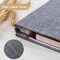 Large Photo Album Self Adhesive 4x6 5x7 8x10 Pictures Linen Cover 40 Blank Pages Magnetic DIY Scrapbook Albums with A Metallic Pen (Gray)